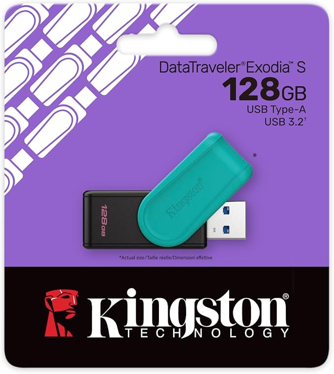 Chiavetta Pen Drive USB 3.2 Kingston 128GB "Exodia" S