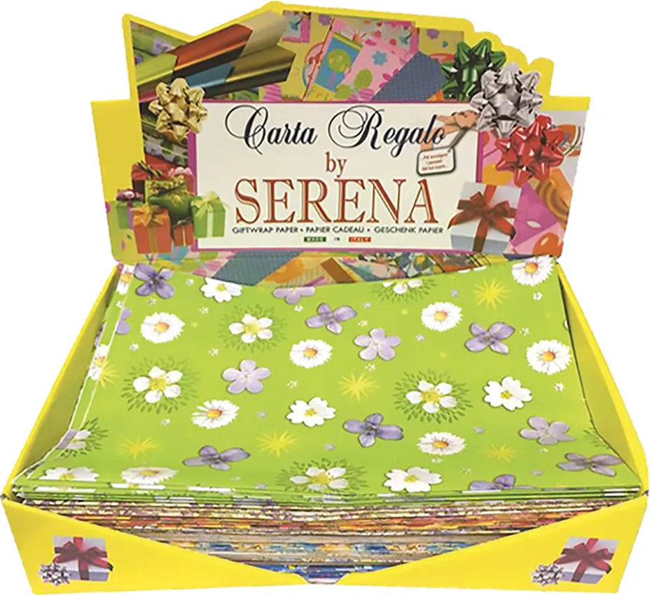 Carta da regalo Fantasia Generiche in scatola espositore da 100 fogli