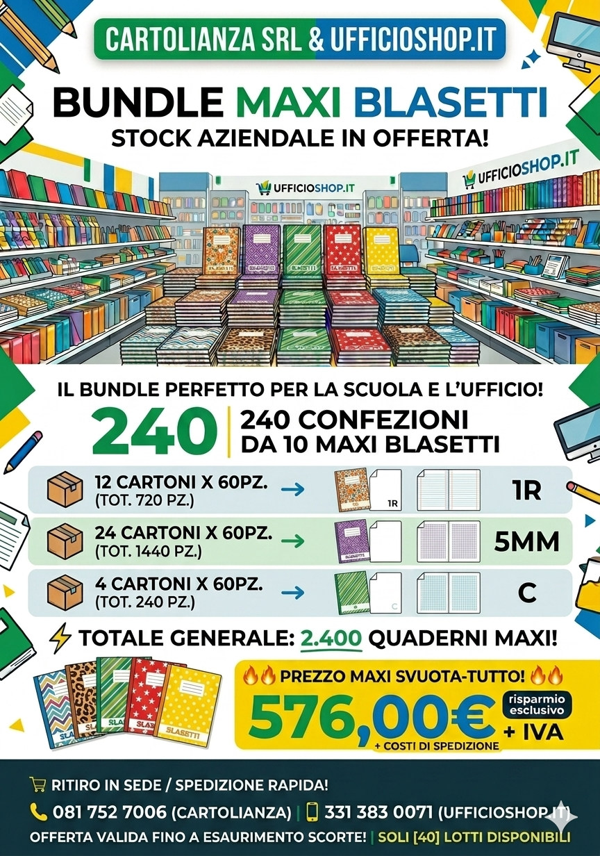 BUNDLE MAXI BLASETTI FANTASIA VARIE RIGATURE 2024/2025