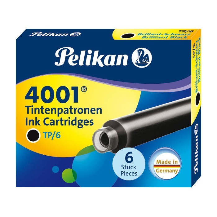 Cartucce di Inchiostro Stilografico Pelikan 4001 cf. 6 pz.