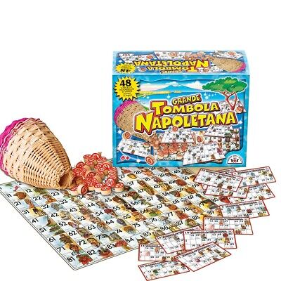 Gioco di Società " La Grande Tombola Napoletana " 48 Cartelle