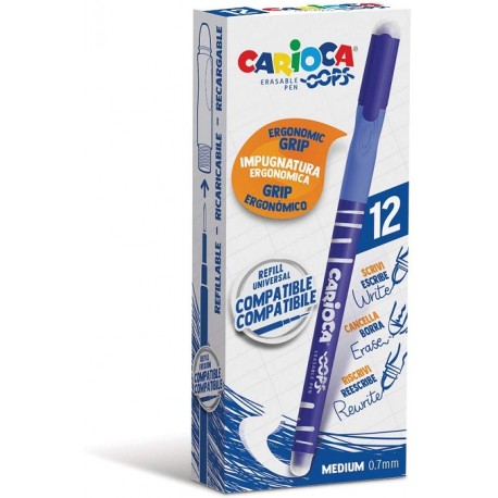 Penna cancellabile Carioca OOPS a Scatto