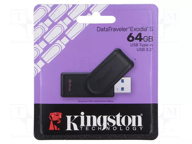 Chiavetta Pen Drive USB 3.2 Exodia "S" Kingston  64 GB