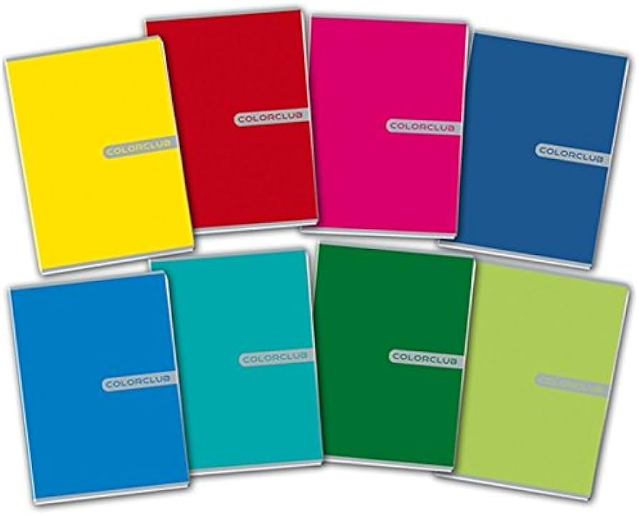 Quaderno A5 Blasetti Color Club 20FF. +1 80GR. Cf. 10 Pz.