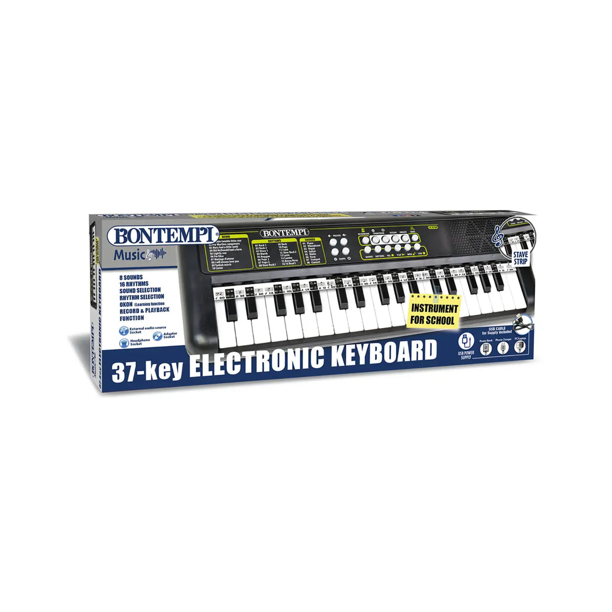 Tastiera Digitale Pianola Bontempi da tavolo 37 tasti 15 3700