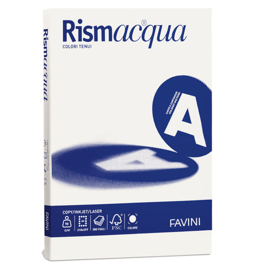 Carta A4 Favini Risma Acqua 90 grammi 300 ff. Avorio