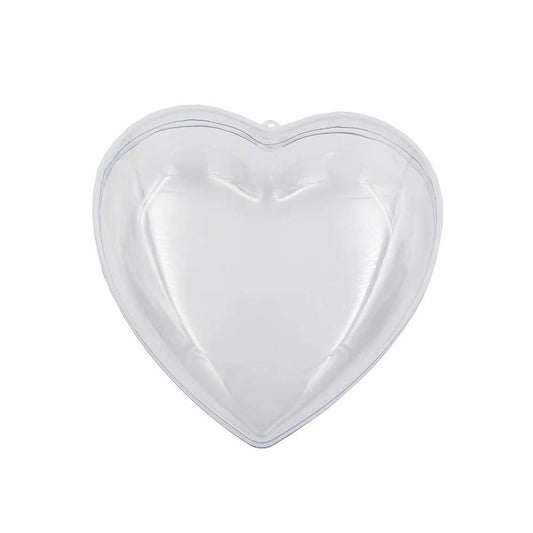 Cuori in Plastica Trasparente varie misure 5 pz.