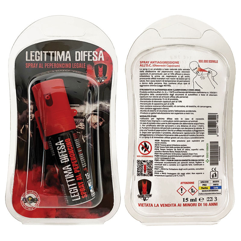 Spray al Peperoncino per Difesa Personale
