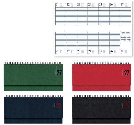 Planning Da Tavolo con Spirale 13x30 2027