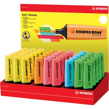 Stabilo Boss Evidenziatori da 45 pz. Colori Assortiti Fluo