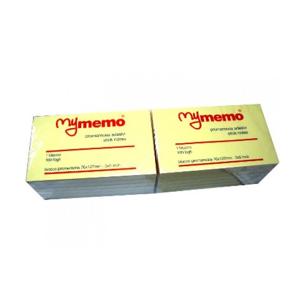 Blocchetti Adesivi 127X76 Colore Giallo  fogli