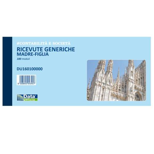 Blocco Ricevute Denaro Madre/Figlia 100 FF.