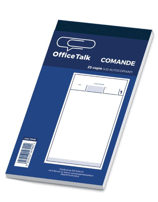 Blocco Comande 3 Copie Autocopianti 10x17 25/25/25 Office Task