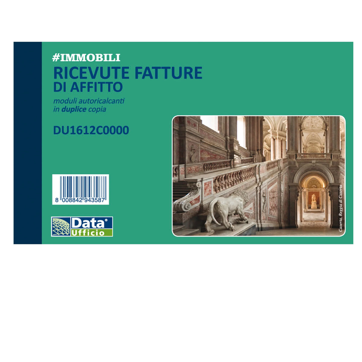 Blocco Ricevute Affitto 50x2 Autocopiante 11,5x16,8