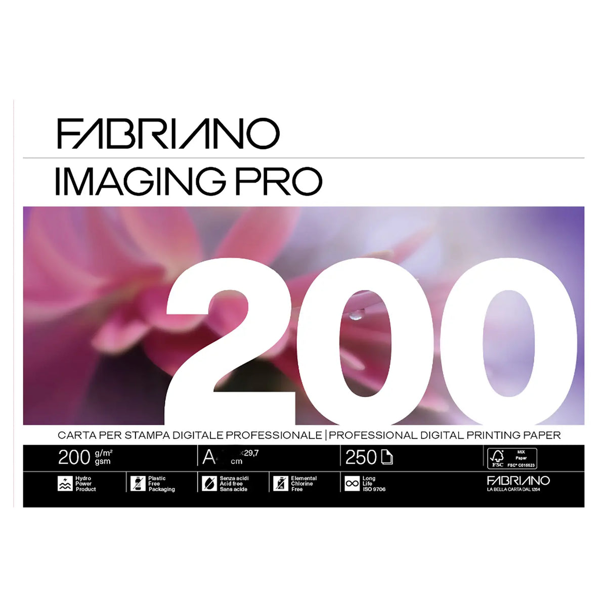 Carta A4 Fabriano Imaging Pro ( Ex Multip@per ) 200 grammi 250 ff.