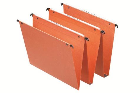 Cartelle Sospese Interasse 390 mm. Fondo a " V " Cf. 50 Pezzi
