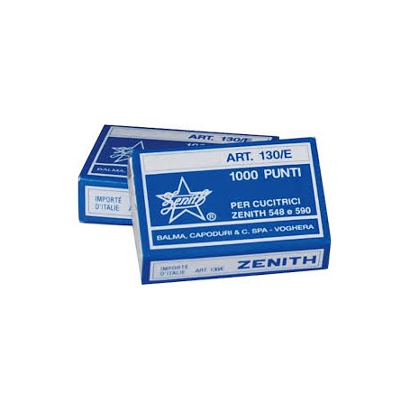 Punti Cucitrice Zenith 130/E 6/4 cf. 10000 pz. ( 10 scatoline da 1000 punti )