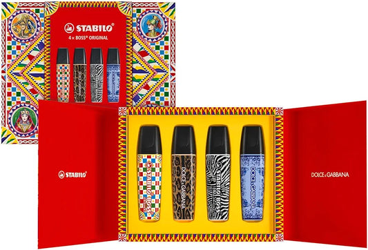 Stabilo Cofanetto da 4 evidenziatori Dolce & Gabbana